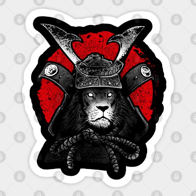 Samurai Lion Sticker by albertocubatas